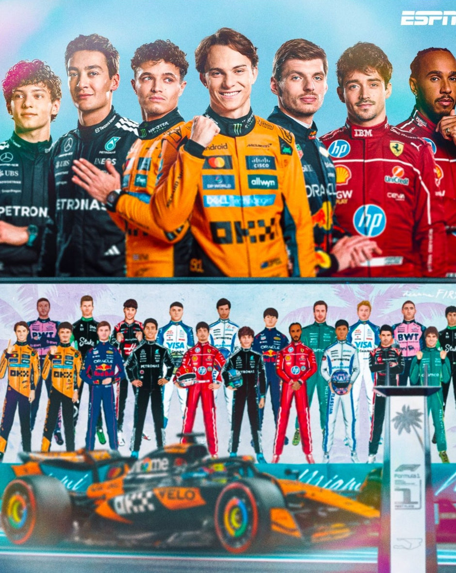 Visual display illustration for the Formula 1 Miami Grand Prix ESPN by Deanna First