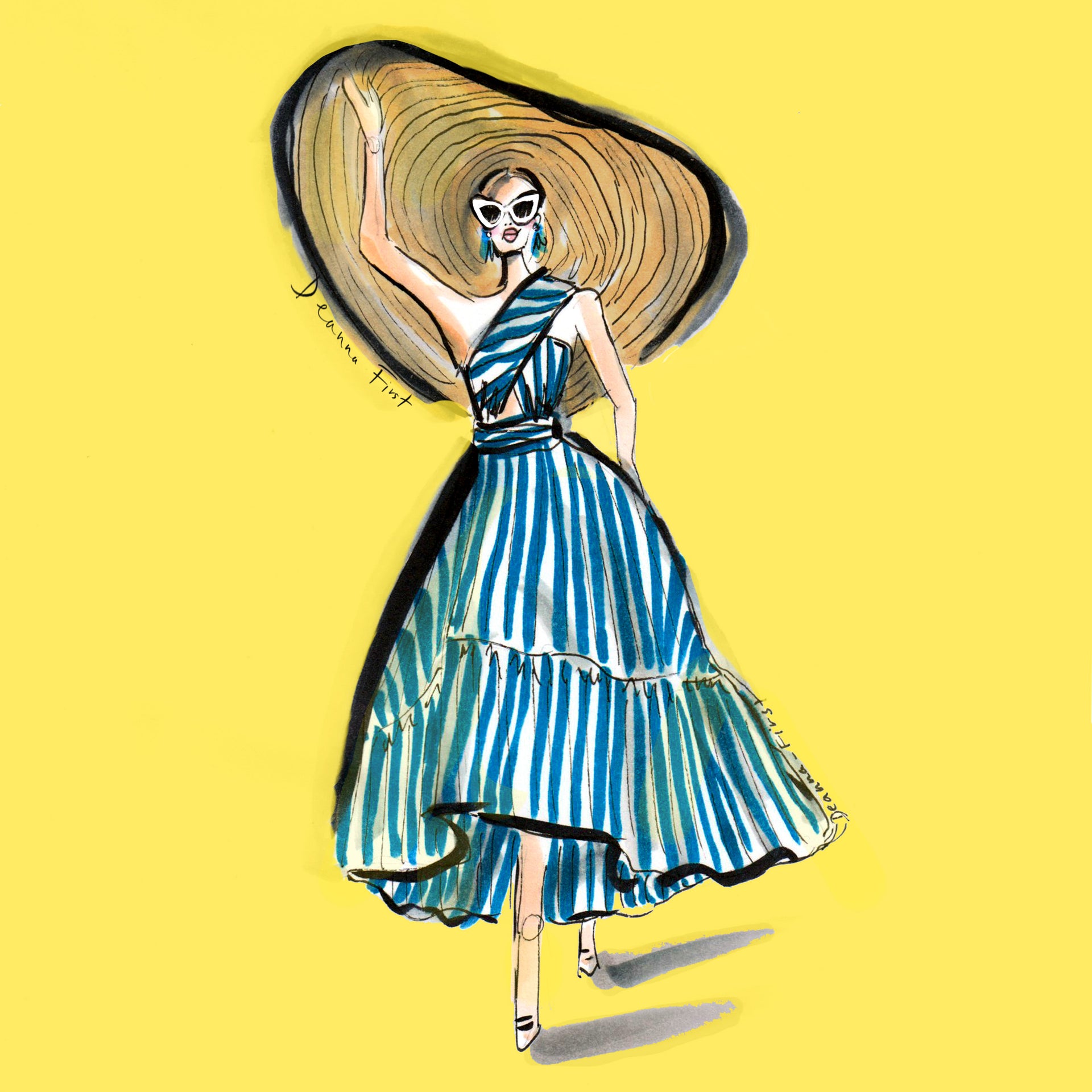 blairediebee nyc personal artwork fashion illustration by Deanna First