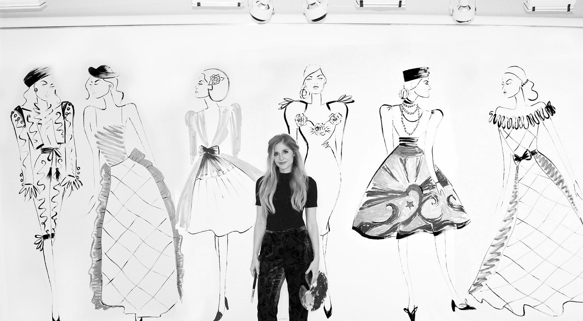 Christie's Luncheon Honoring Betsy Bloomingdale Visual displays illustration by Deanna First