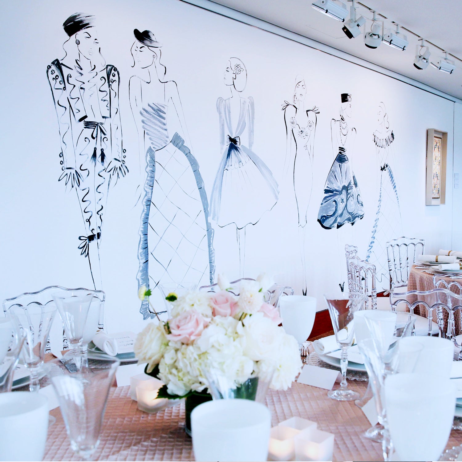 Christie's Luncheon Honoring Betsy Bloomingdale Visual displays illustration by Deanna First