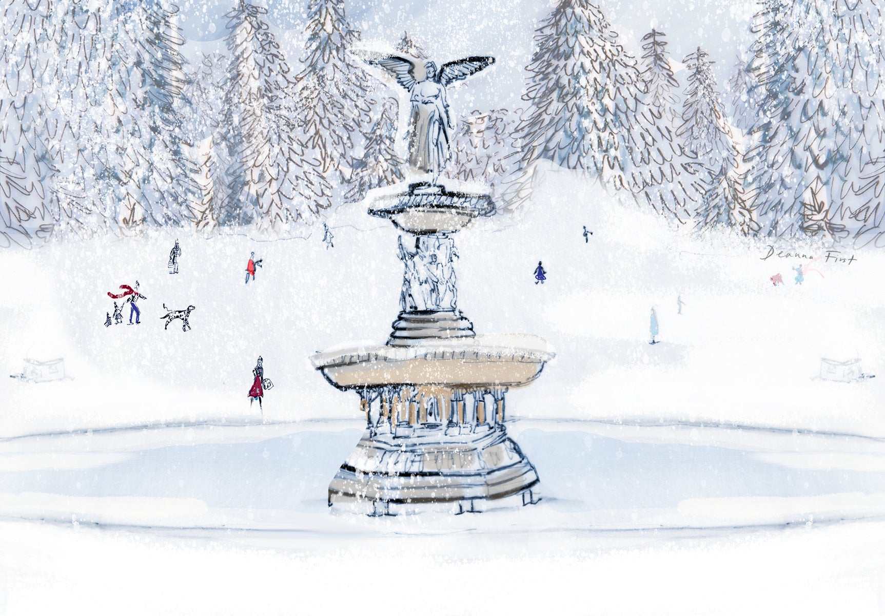 david yurman personal artwork fashion illustration by Deanna First nyc