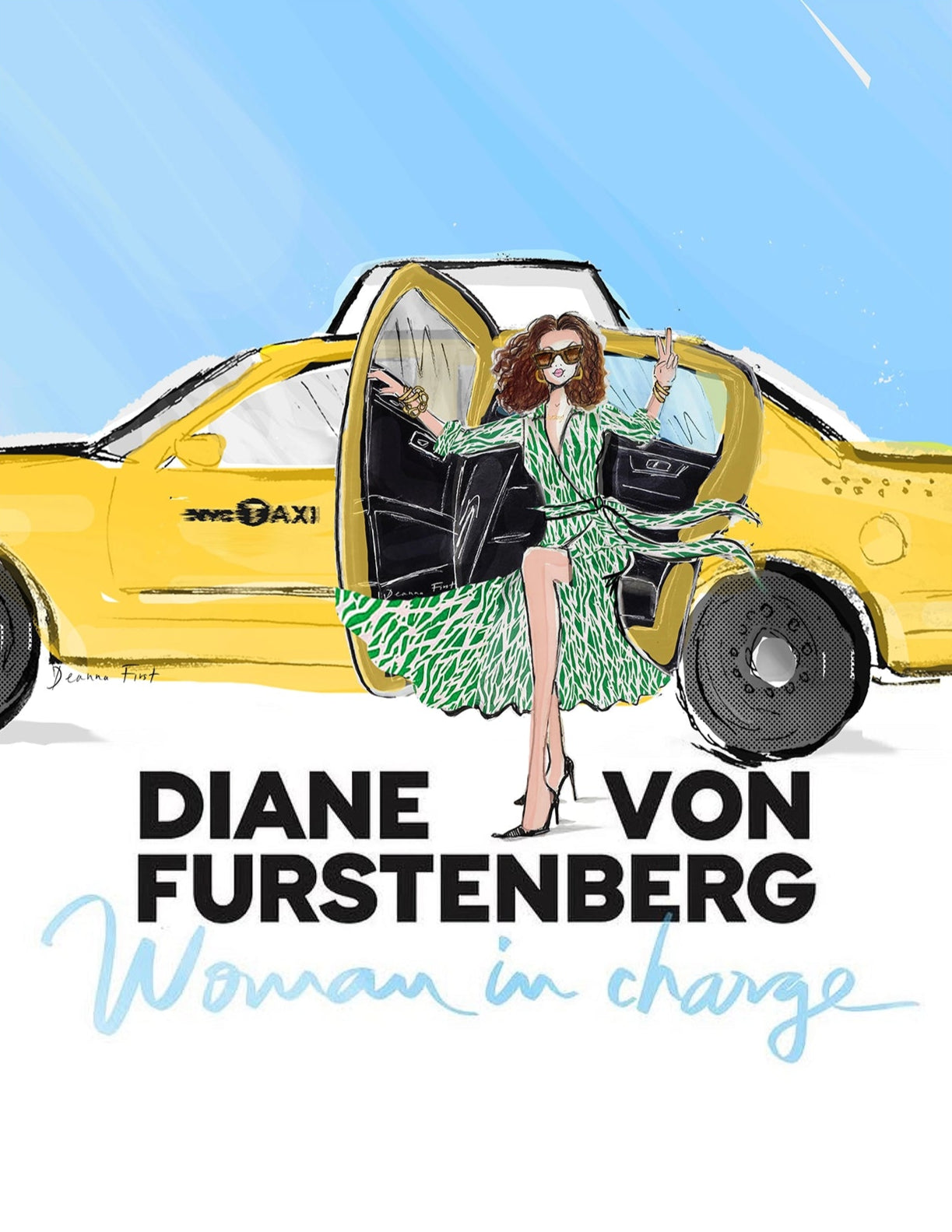 Diane von Furstenberg 2023 Documentary Cover Art Illustration by Deanna First