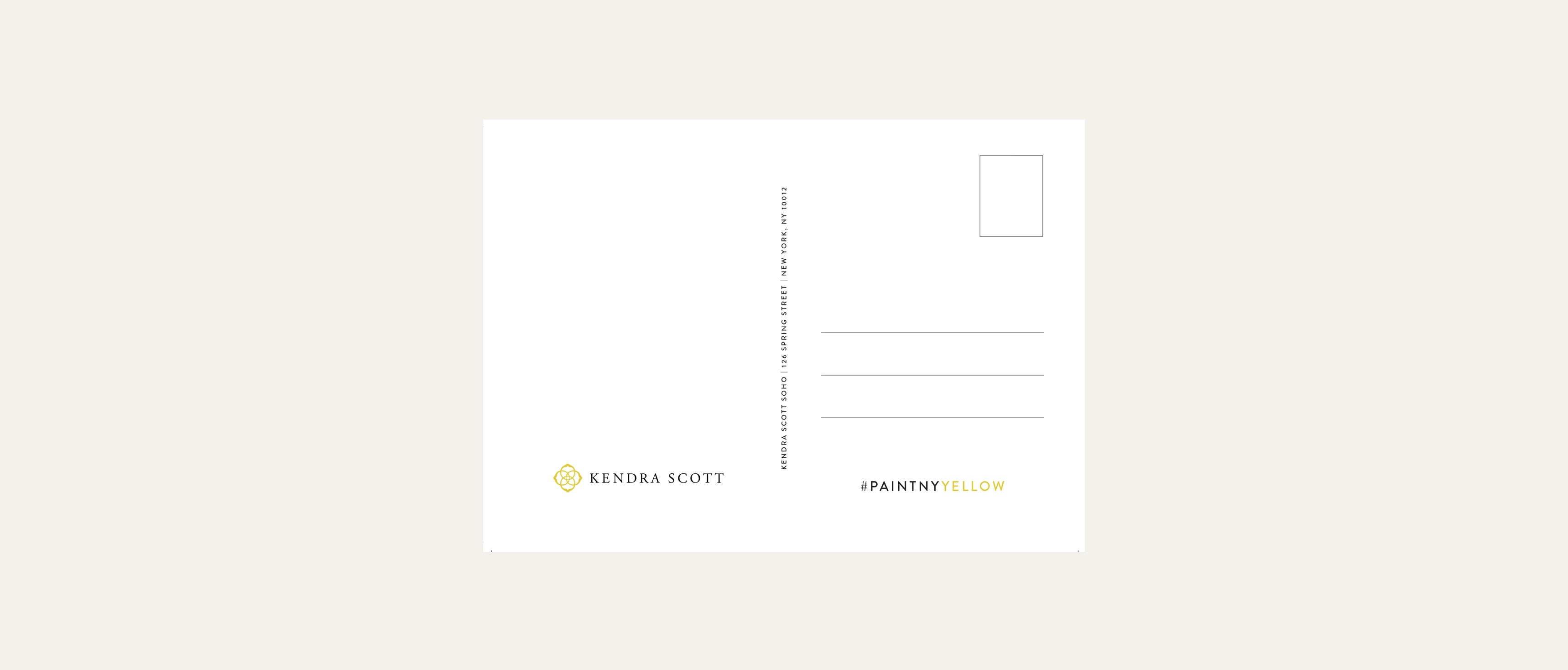 Deanna First illustration for Kendra Scott Postcard store soho NYC