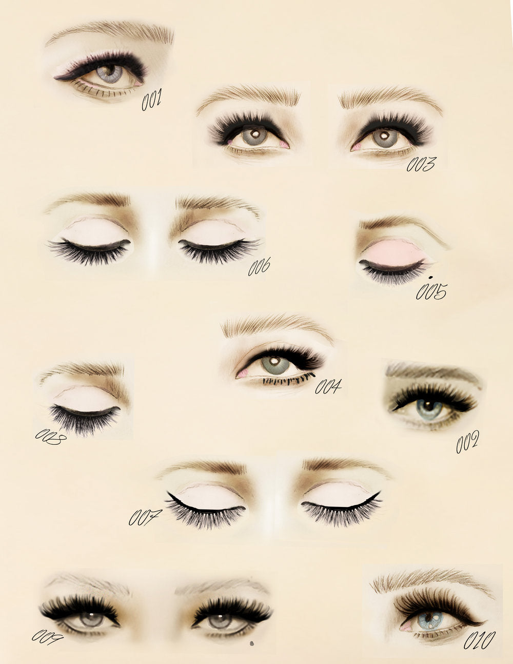 Beauty collaboration for Lash Star Beauty by illustrator Deanna First