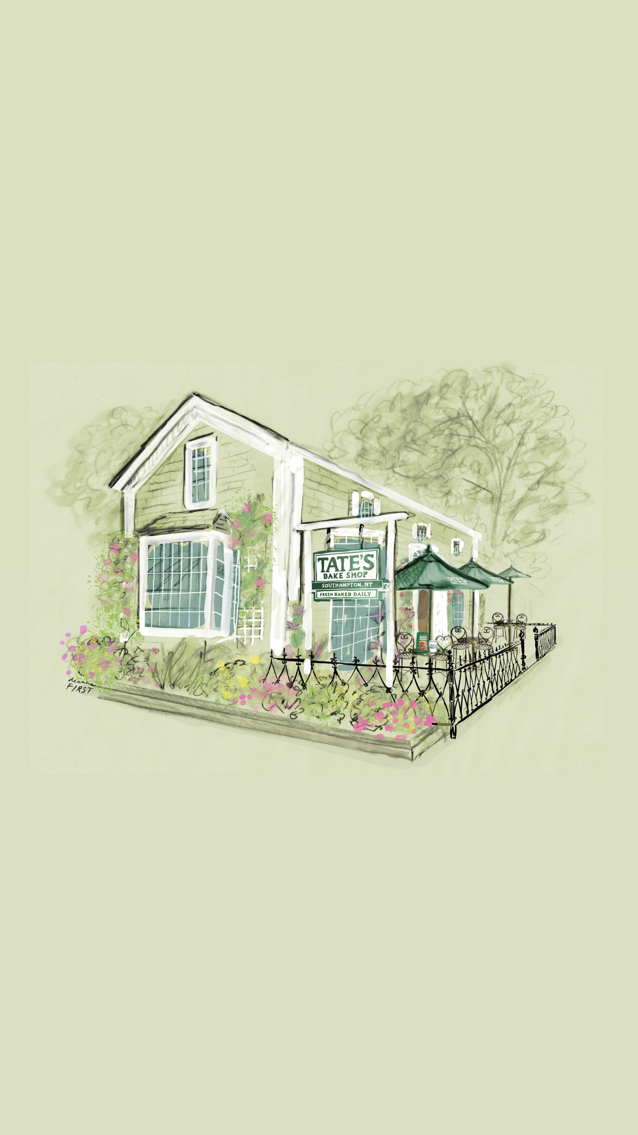 Deanna First illustration for Tate's Cookies