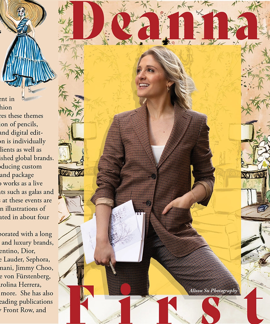 Deanna First illustrator based in Nyc in P.O.W.E.R. Magazine