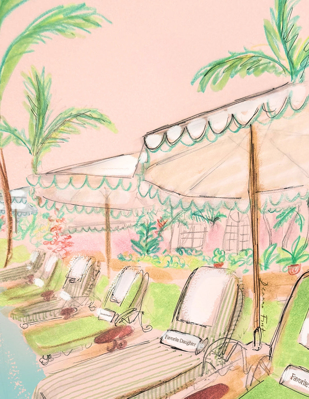 NYC-based fashion illustrator creating elegant artwork for luxury brands, live events, and magazines. Featured in Vogue, Forbes, and Hamptons Social.