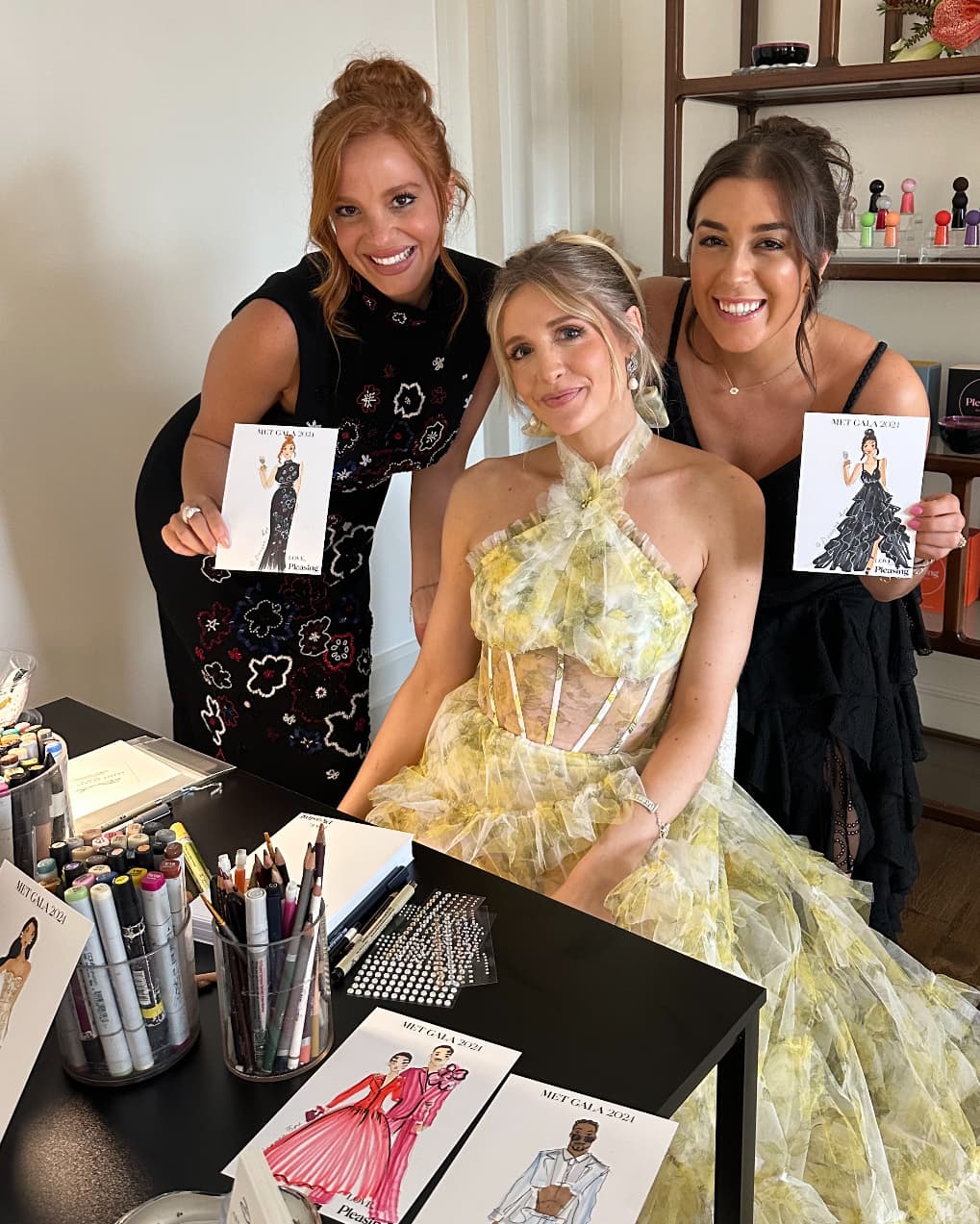 the mark hotel Live sketch event with illustrator Deanna First