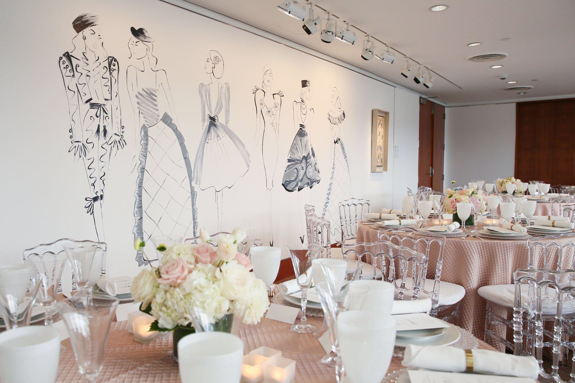 Christie's Luncheon Honoring Betsy Bloomingdale Visual displays illustration by Deanna First