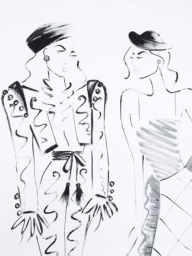 Christie's Luncheon Honoring Betsy Bloomingdale Visual displays illustration by Deanna First