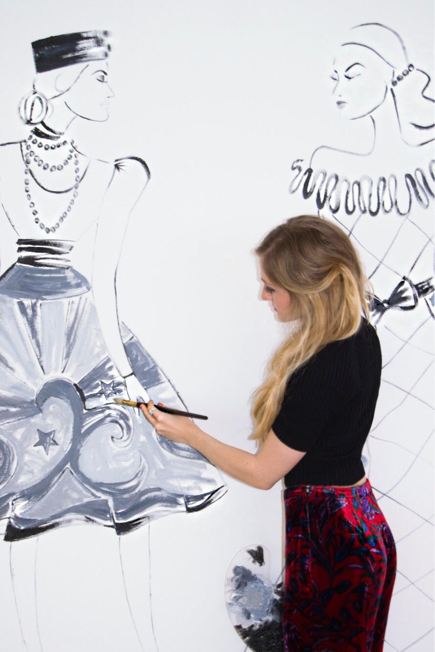 Christie's Luncheon Honoring Betsy Bloomingdale Visual displays illustration by Deanna First