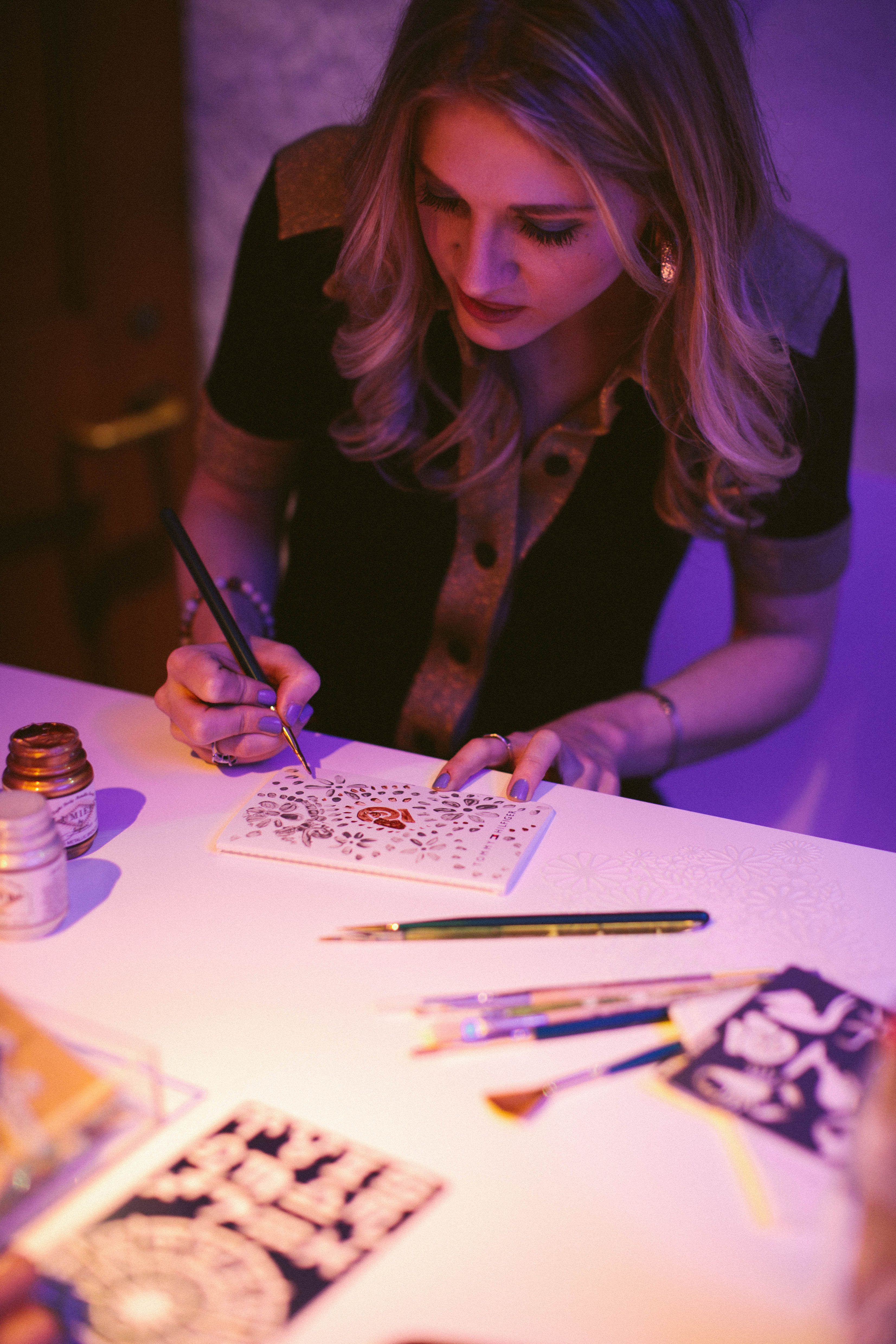 Tommy Hilfiger x Zendaya NYC Event product customization by illustrator Deanna First