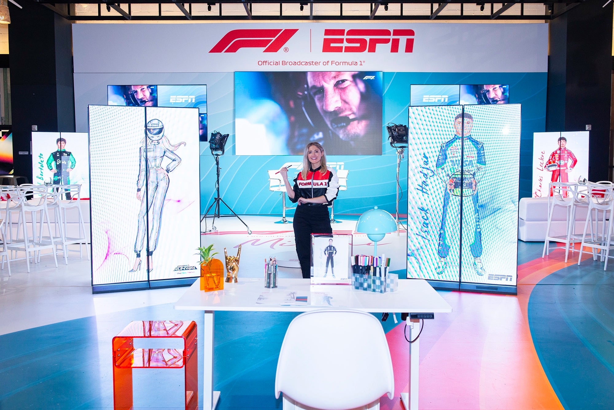 Visual display illustration for the Formula 1 Miami Grand Prix ESPN by Deanna First