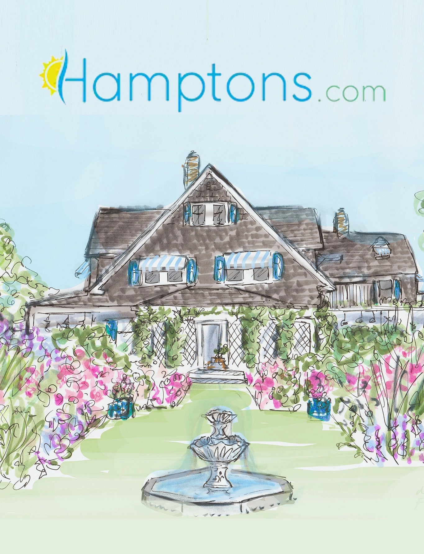 Deanna First illustrator based in nyc in hamptons online magazine
