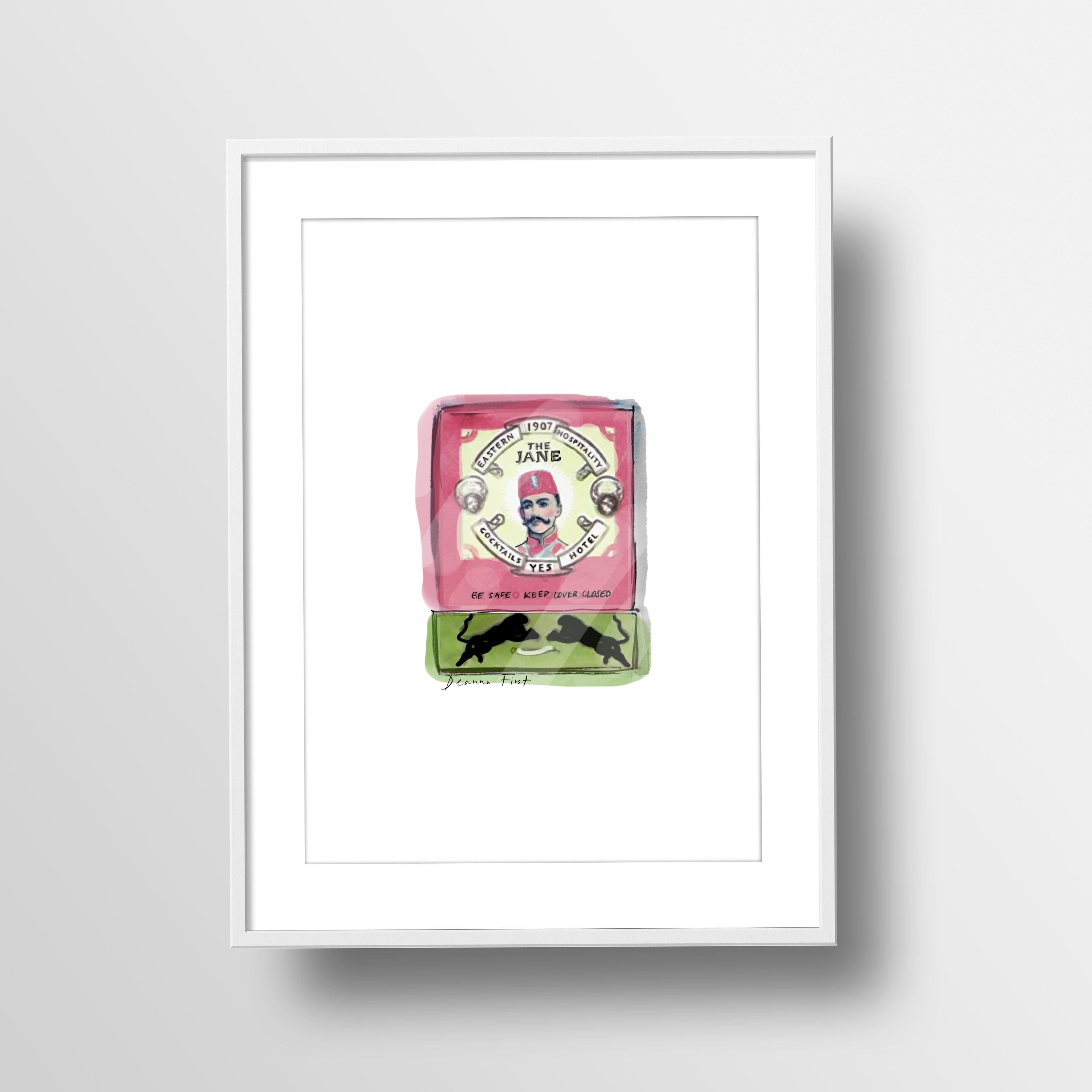 One custom matchbook illustration art print by Deanna First