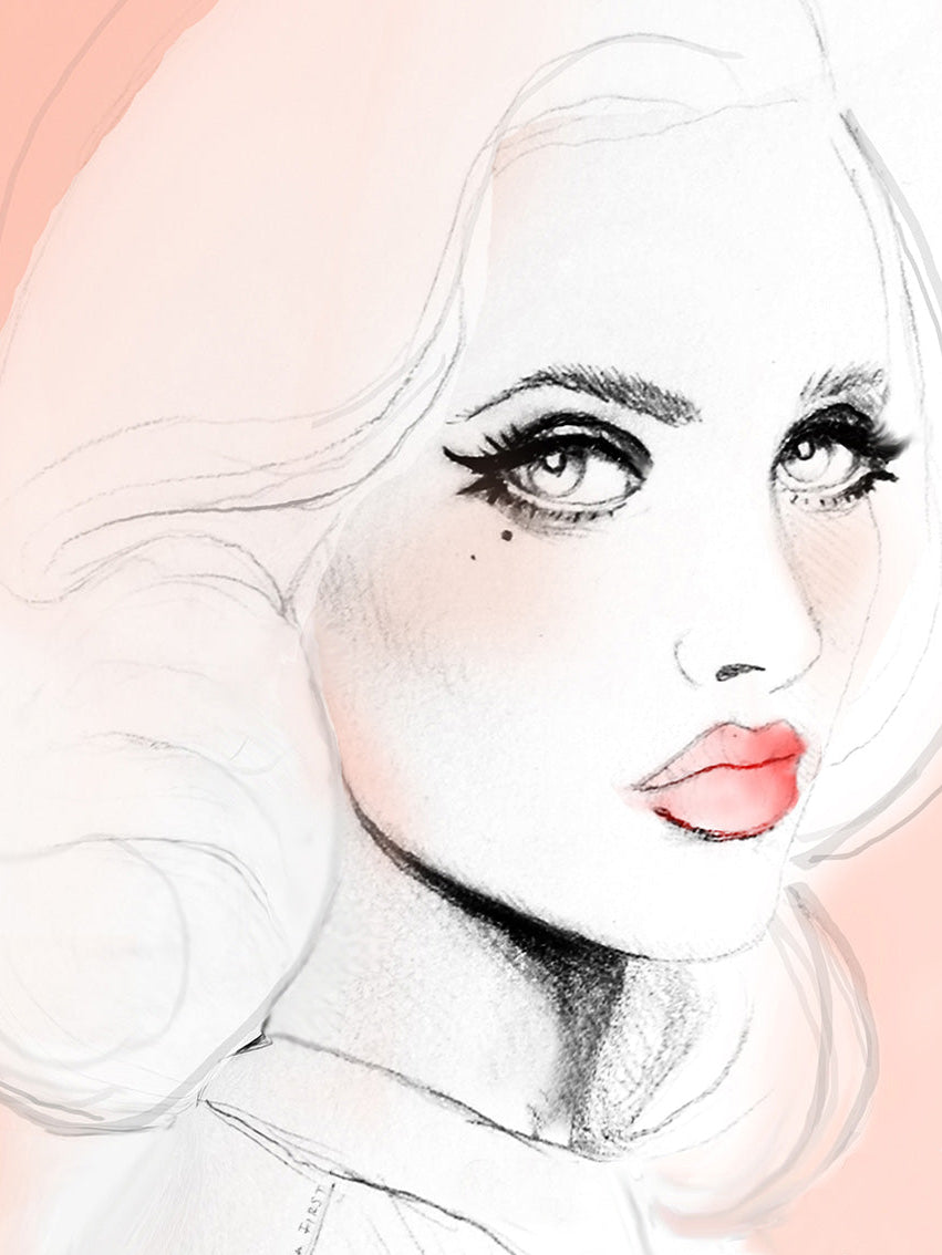 beauty personal artwork fashion illustration by Deanna First